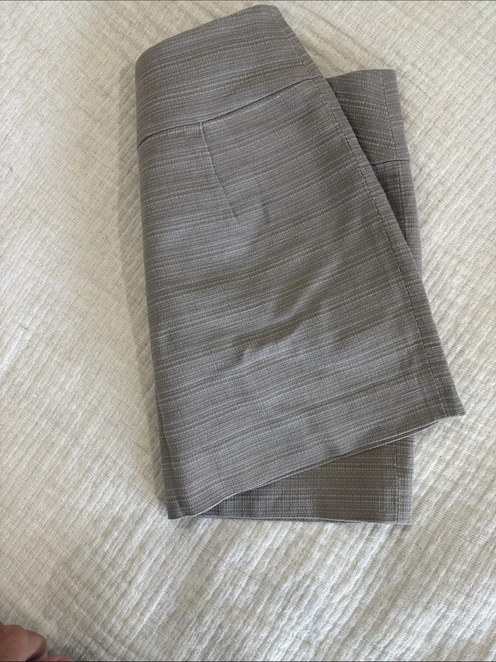J. Crew Gray Textured Mini Skirt